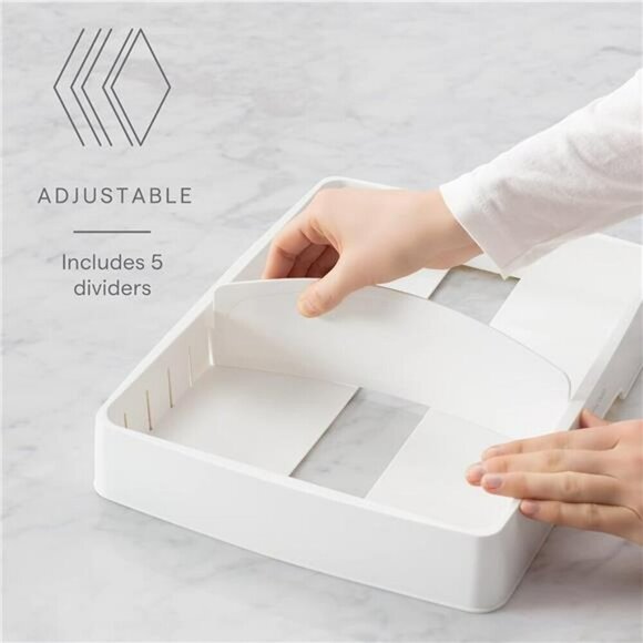 Adjustable Food Container Lid Organizer for Kitchen Cabinet Storage Large - Picture 5 of 7